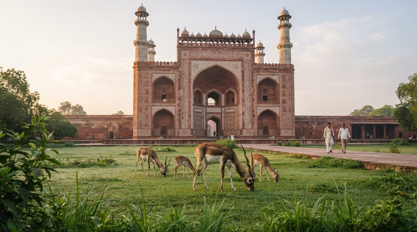 Sikandra, Agra: O Jardim Mogol Silencioso de Akbar Além do Taj